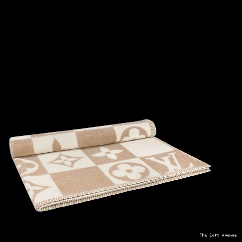 BROWN CUSTOM BLANKET THROW CHECKERED 0812